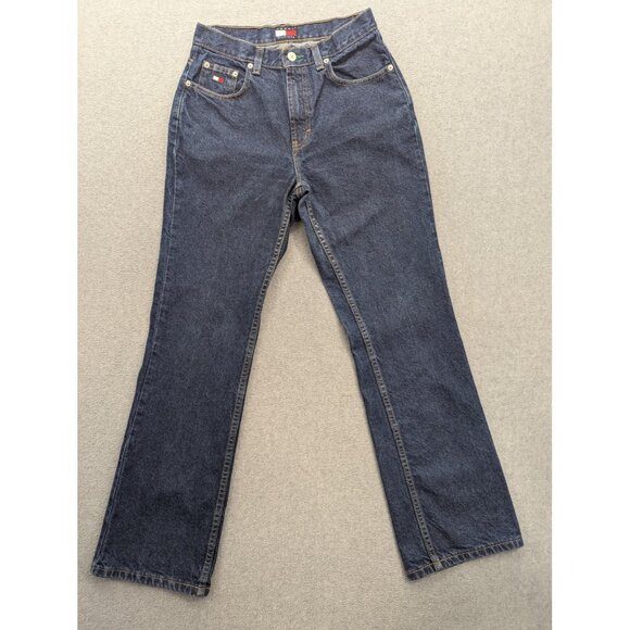 Tommy Hilfiger Denim - Vintage Tommy Hilfiger Jeans Womens 6 Blue High Rise Straight 100% Cotton 90s